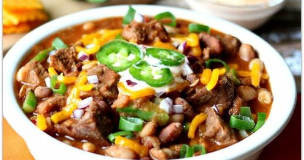 Slow Cooker Beefy 15 BEAN Chili Hurst Beans