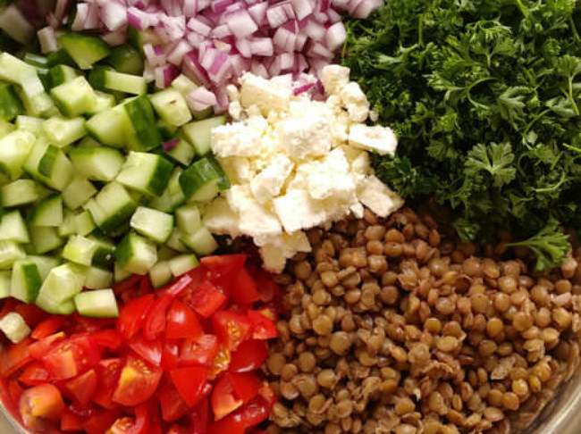 Mediterranean Lentil Salad
