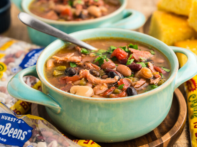 The Best Cajun 15 Bean Soup with Ham (Slow Cooker)