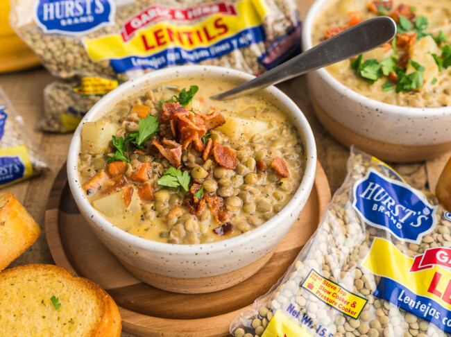 Cheesy Lentil Chowder