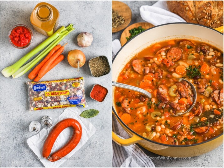 15 Bean Soup with Smoked Sausage